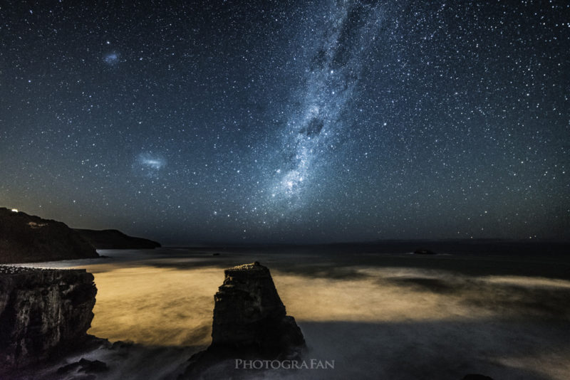 Milky way at Muriwai Gannet colony