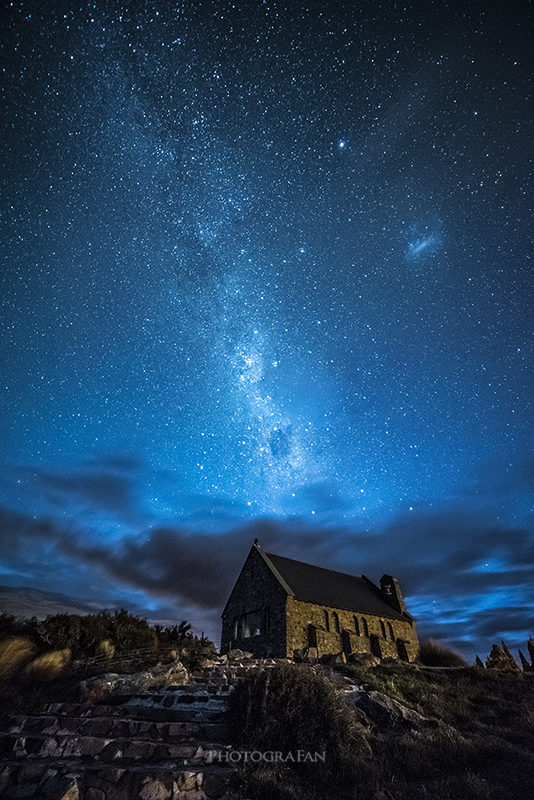 テカポの天の川と星空