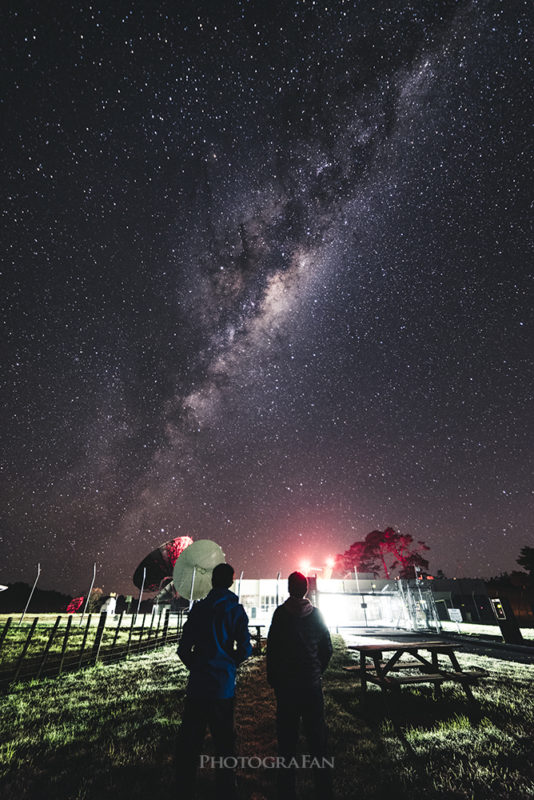 Milky way with Satellite Station
