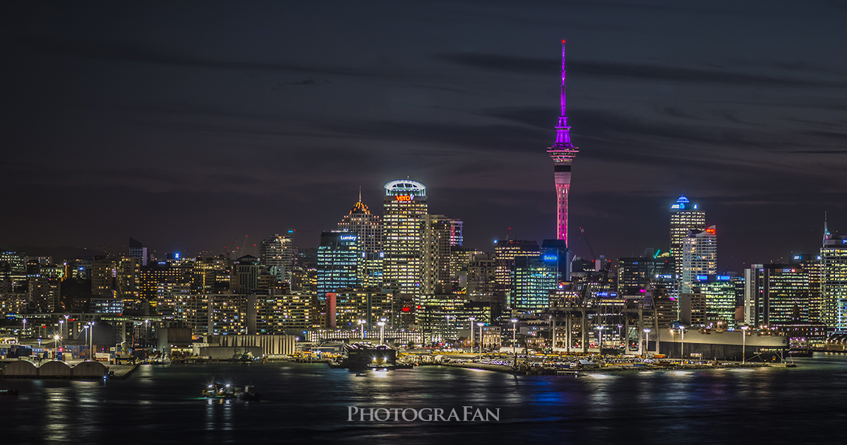 オークランドの夜景