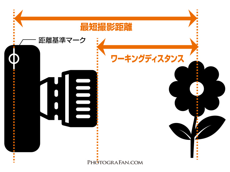 最短撮影距離とワーキングディスタンスの違い