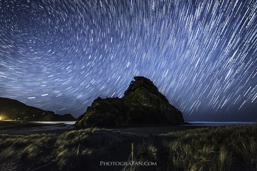 Star Trail at Piha