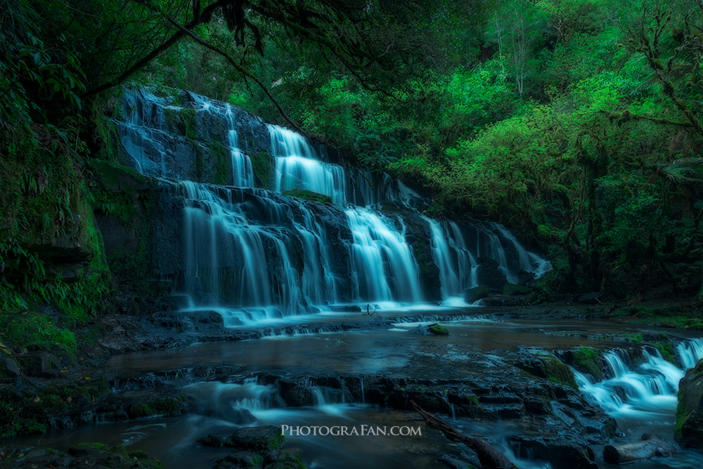 Purakaunui Fallsにオートン効果