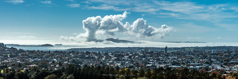 Auckland Foggy Panorama