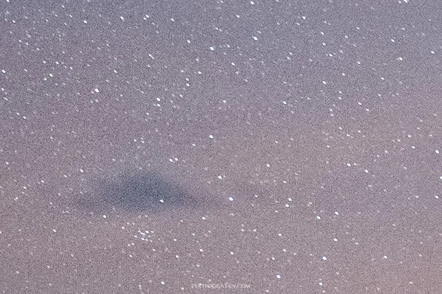 星空のノイズ除去前