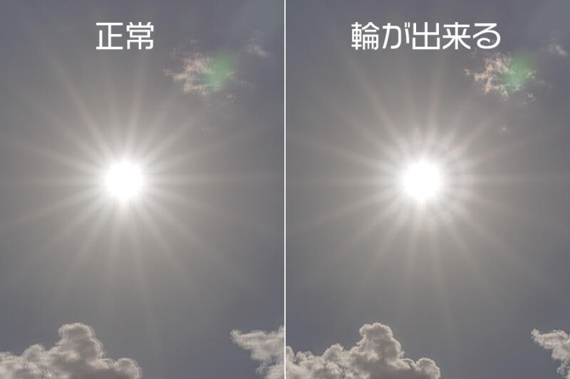 太陽に輪が発生