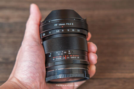 コンパクトなPergear 14mm F2.8 II