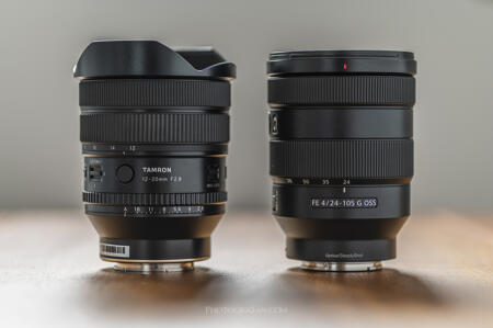 Tamron 12-20mm f2.8とSony 24-105mm f4の比較